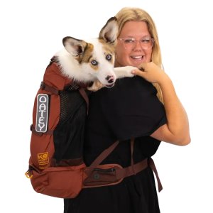 Ergonomic Hiking Backpack Dog Carrier with Internal Frame and Hip Support