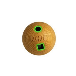 Durable Bamboo Fiber Enrichment Ball for Interactive Dog Treat Dispensing