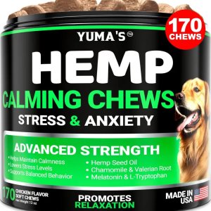 Premium Hemp Calming Chews for Dog Anxiety Relief and Hip & Joint Support – Natural Mobility & Stress Solution