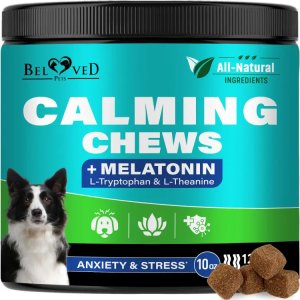 Premium Natural Hemp Calming Chews for Dogs and Puppies - Advanced Anxiety and Stress Relief Soft Chews