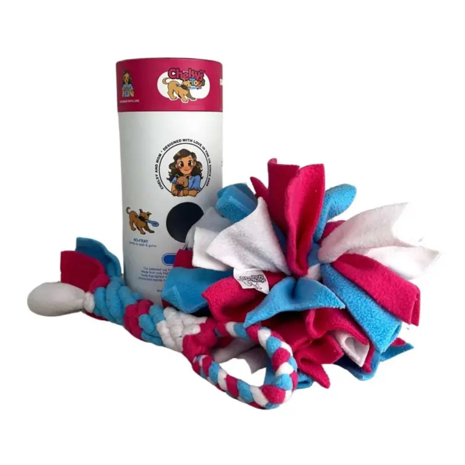 3-in-1 Interactive Dog Enrichment Toy - Durable Tug Toy, Treat Dispenser, and Snuffle Ball for Mental Stimulation