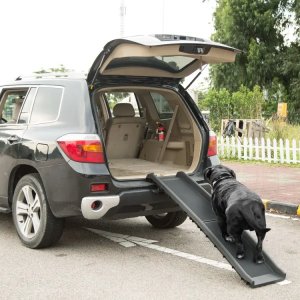 Anti-Slip Foldable Pet Ramp for Large Dogs and SUV High Bed Access