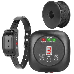 2-in-1 Wireless Electric Dog Fence and Remote Behavioral Training System with Waterproof Collar
