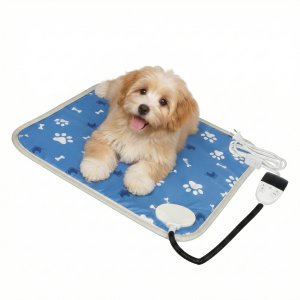 Adjustable Temperature Electric Pet Heating Pad for Dogs and Cats with Chew-Resistant Cord