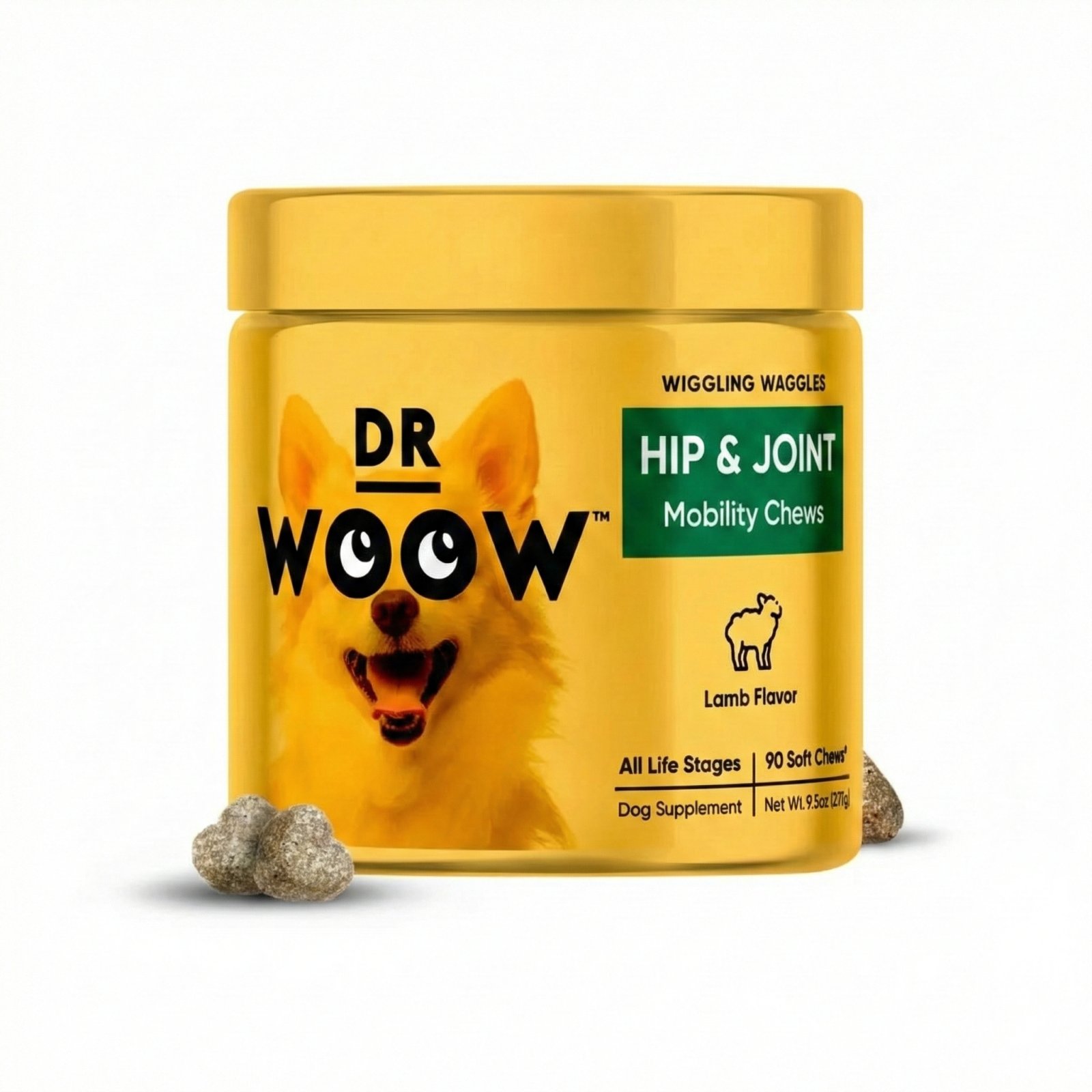 Premium Glucosamine Hip and Joint Support Soft Chews for Dogs