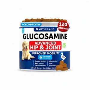 Advanced Glucosamine Hip and Joint Supplement for Dogs – Maximum Strength Mobility Support