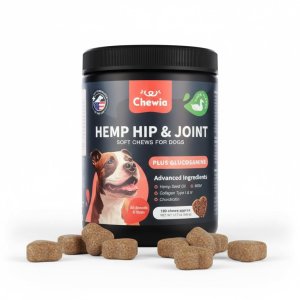 Advanced Hip and Joint Supplement for Dogs with Glucosamine and Chondroitin – Extra Strength Mobility Soft Chews