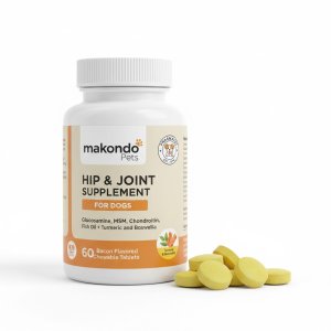 Advanced Hip and Joint Supplement for Dogs with Glucosamine, MSM, and Turmeric – Extra Strength Mobility Soft Chews