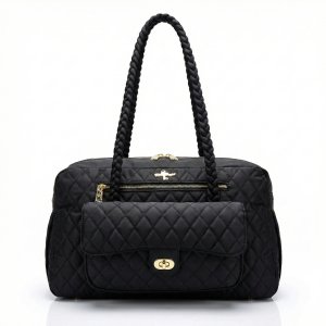 Premium Handcrafted Soft-Sided Dog Carrier – Luxury Travel Tote with Breathable Mesh and YKK Hardware for Small Pets