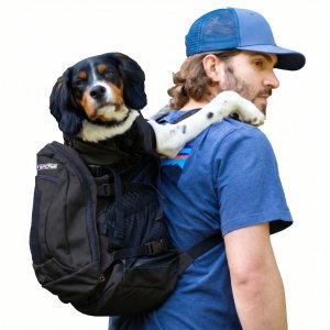 Professional Grade Front-Facing Dog Carrier Backpack with Detachable Storage Bag - Ergonomic Pet Hiking Rucksack