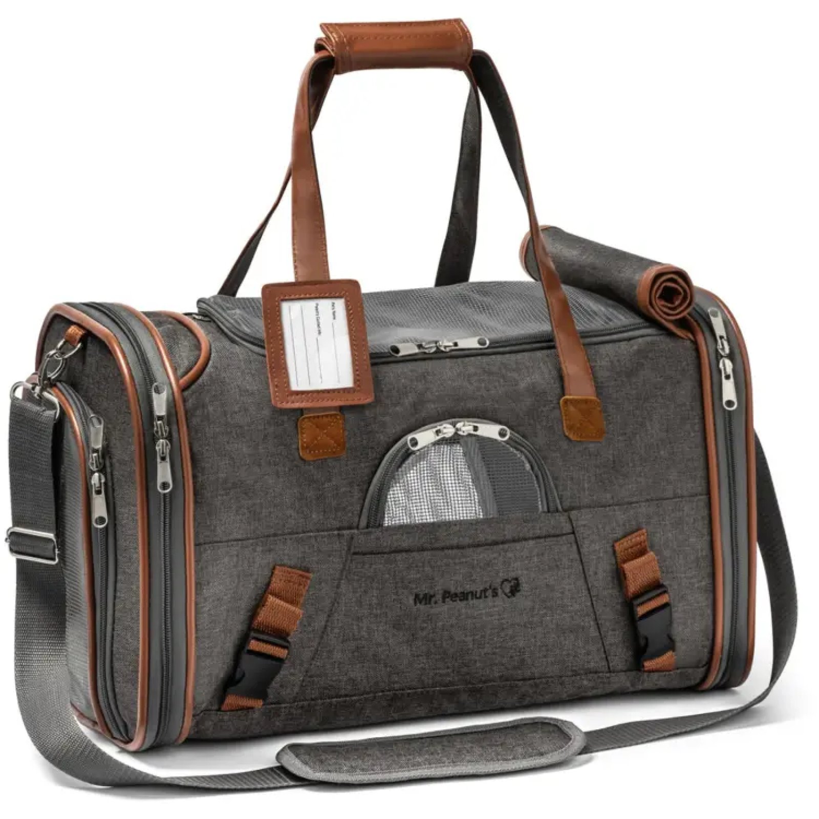 Airline Approved Expandable Pet Travel Carrier - Luxury Cat & Dog Bag