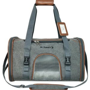 Luxury Expandable Airline Approved Pet Carrier - Soft Sided Travel Tote with Fleece Bedding