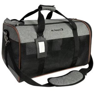 Luxury Mini Under-Seat Pet Carrier - Airline Approved Soft Sided Travel Tote for Small Cats and Dogs